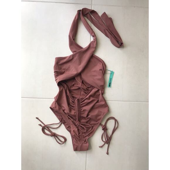 Fashion Nova One Piece Swimsuit Margaritas at Midnight Ruched - Picture 1 of 8